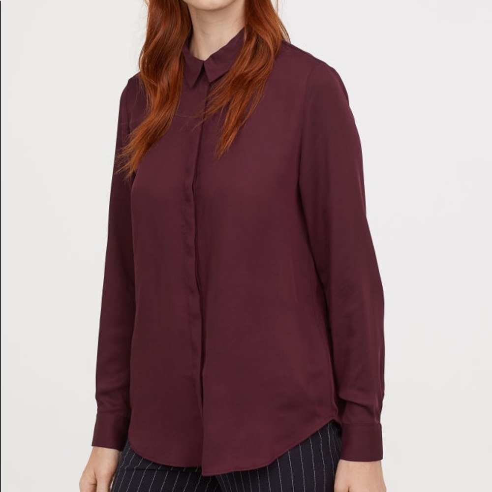 Burgundy Blouse